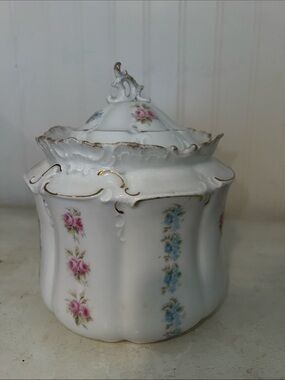 Antique RS Prussia porcelain biscuit jar